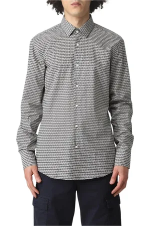 HUGO BOSS Homme, Chemises, Noir, Taille: L Chemise Imprimée pour Homme