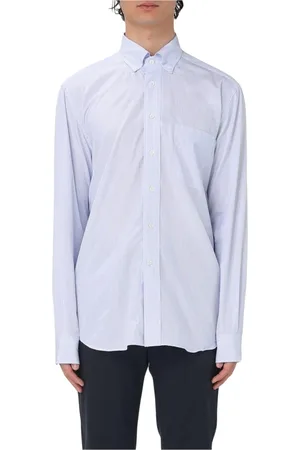 corneliani Homme, Chemises, Bleu, Taille: XL Chemise Bleue à Manches Longues