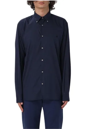BROOKSFIELD Homme, Chemises, Bleu, Taille: M Chemise en Coton Bleue pour Homme