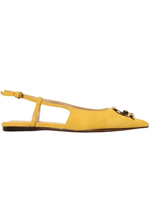 Coccinelle Femme, Chaussures, Jaune, Taille: 40 EU Boucle Métallique Slingback Flats Nude