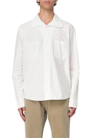 OUR LEGACY Homme, Chemises, Blanc, Taille: XL Chemise Blanche en Coton Popeline