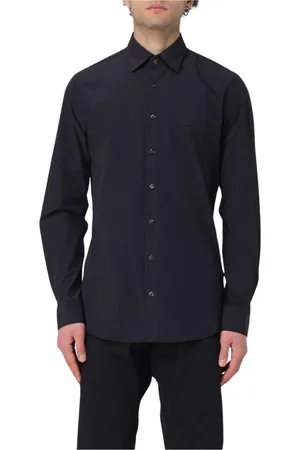 Michael Kors Homme, Chemises, Noir, Taille: M Chemise Casual Button-Up Bleue