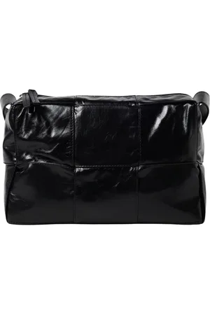Bottega Veneta Homme, Sacs, Noir, Taille: ONE Size Sac Bandoulière en Cuir Noir