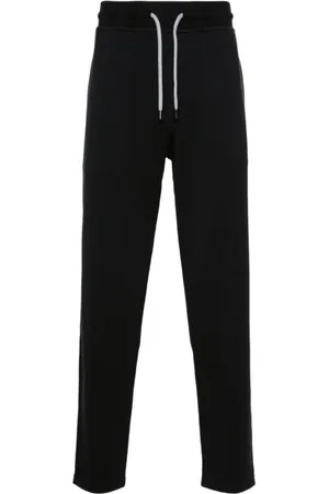 Brunello Cucinelli Homme, Pantalons, Noir, Taille: XS Pantalon de jogging noir avec taille élastique