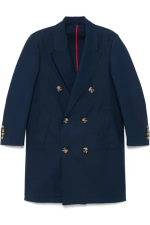 Tommy Hilfiger Homme, Manteaux, Bleu, Taille: L Manteau Bleu Marine à Double Boutonnage