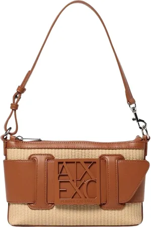 Armani Exchange Femme, Sacs, , Taille: ONE Size Élégant Sac à Bandoulière en Paille