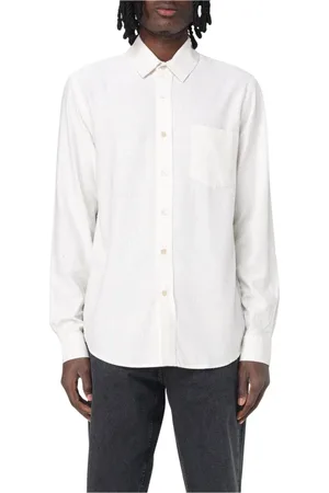 OUR LEGACY Homme, Chemises, Blanc, Taille: S Chemise Blanche en Coton Style Classique Moderne