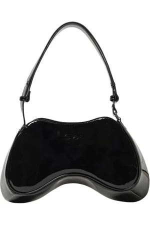 Diesel Femme, Sacs, Noir, Taille: ONE Size Sac Bandoulière en Cuir Verni Noir