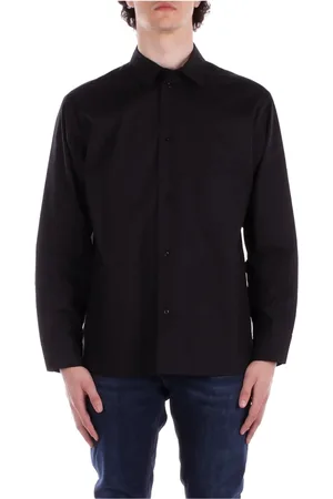 John Richmond Homme, Chemises, Noir, Taille: XL Chemise noire à boutons avec poches
