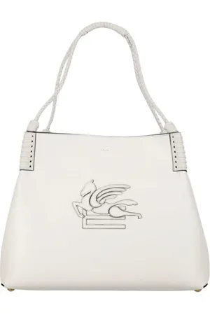Etro Femme, Sacs, Blanc, Taille: ONE Size Sac Fourre-Tout en Cuir Tressé