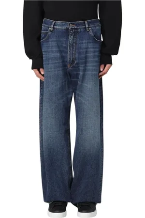 Dolce & Gabbana Homme, Jeans, Bleu, Taille: S Jean à jambe large et coupe décontractée