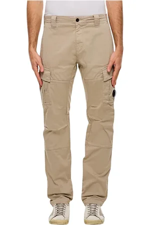 C.P. Company Homme, Pantalons, Brun, Taille: S Pantalon Cargo Marron avec Détail Goggle