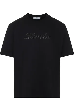Lanvin Homme, Tops, Noir, Taille: L T-shirt Classique Noir pour Homme