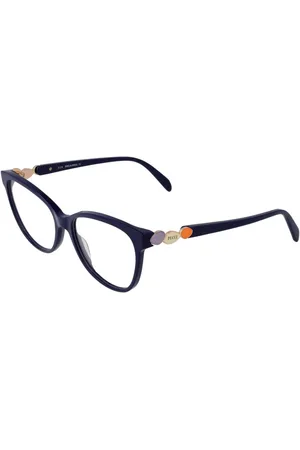 Emilio Pucci Femme, Accessoires, Noir, Taille: ONE Size Montures Optiques Cat Eye Bleues