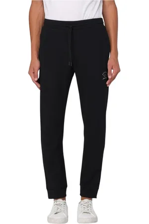 Paul & Shark Homme, Pantalons, Noir, Taille: M Pantalon de survêtement noir élégant pour homme
