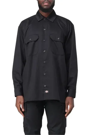 Dickies Homme, Chemises, Noir, Taille: M Chemise de Travail Coupe Classique