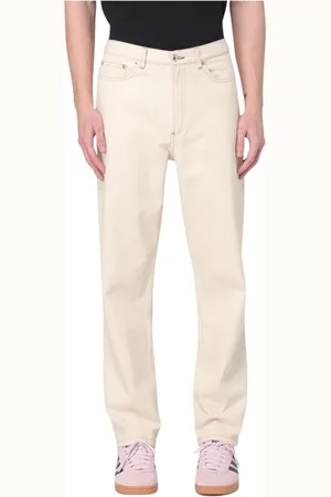 A.P.C. Homme, Jeans, Blanc, Taille: W31 Jean Droit Blanc