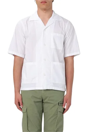 Aspesi Homme, Chemises, Blanc, Taille: M Chemise Blanche à Poches