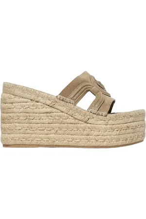 VERSACE Femme, Chaussures, , Taille: 40 EU Sandale compensée avec design emblématique