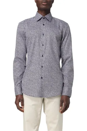 HUGO BOSS Homme, Chemises, Bleu, Taille: XL Chemise en Coton Bleu