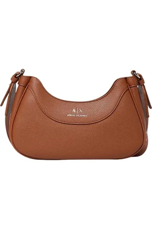 Armani Exchange Femme, Sacs, Brun, Taille: ONE Size Sac à bandoulière HalfMoon en noir