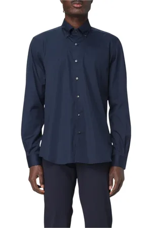 FAY Homme, Chemises, Bleu, Taille: M Chemise Blanche Classique