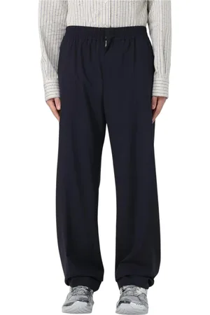 Bottega Veneta Homme, Pantalons, Bleu, Taille: L Pantalon en Laine Bleu