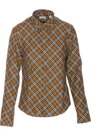 Burberry Femme, Blouses et Chemises, Brun, Taille: 36 FR Chemise en coton