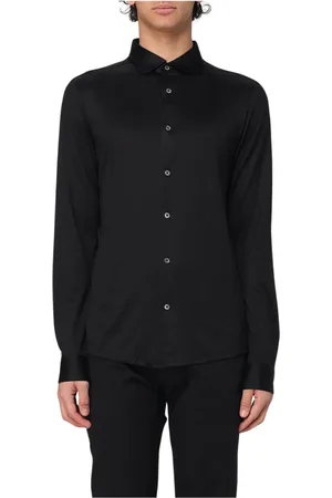 Emporio Armani Homme, Chemises, Noir, Taille: S Chemise Tricot Blanc pour Homme