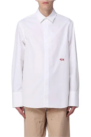 424 FAIRFAX Homme, Chemises, Blanc, Taille: M Chemise Classique en Coton