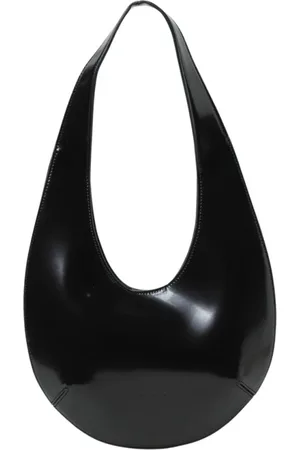 Aesther Ekme Femme, Sacs, Noir, Taille: ONE Size Sac à bandoulière en cuir verni noir