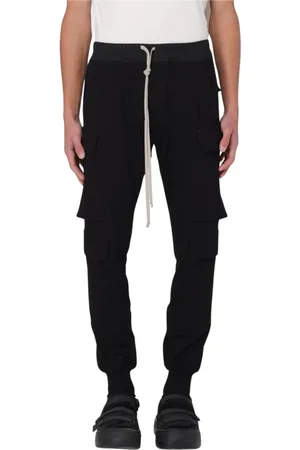 Rick Owens Homme, Pantalons, Noir, Taille: S Pantalon Cargo Noir à Cordon
