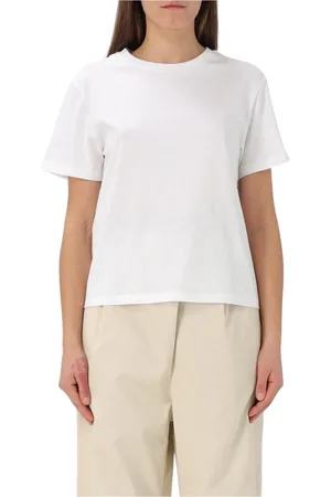 add Femme, Tops, Blanc, Taille: 40 FR T-shirt en Coton Blanc