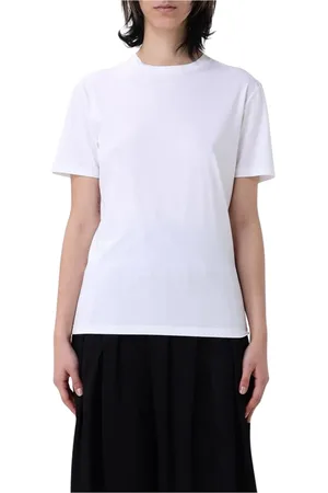Jil Sander Femme, Tops, Blanc, Taille: 40 FR T-shirt blanc à col rond