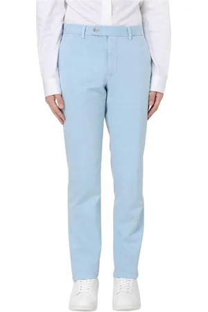 Incotex Homme, Pantalons, Bleu, Taille: 3XL Pantalon Casual Bleu Ciel