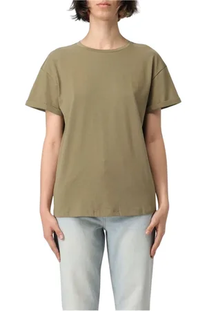 Liu Jo Femme, Tops, Vert, Taille: 36 FR T-shirt noir à manches courtes