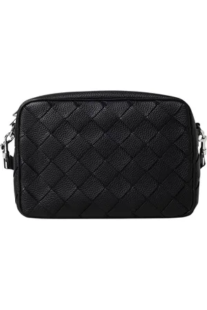 Bottega Veneta Homme, Sacs, Noir, Taille: ONE Size Sac à Bandoulière en Cuir Tressé Vert
