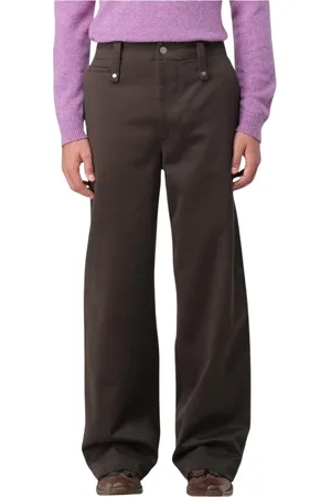 Burberry Homme, Pantalons, Brun, Taille: M Pantalon Large de Luxe Marron