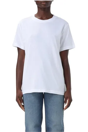 A.P.C. Femme, Tops, Blanc, Taille: 44 FR T-shirt Blanc Coupe Décontractée