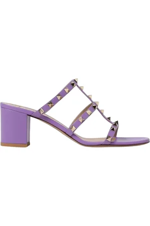 VALENTINO GARAVANI Femme, Chaussures, Violet, Taille: 40 EU Sandales à Talons Rose Poudré