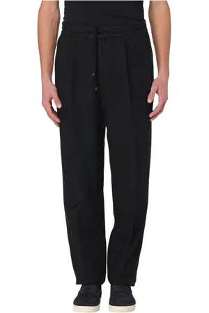 Brunello Cucinelli Homme, Pantalons, Noir, Taille: XL Élégant Pantalon Bleu Homme
