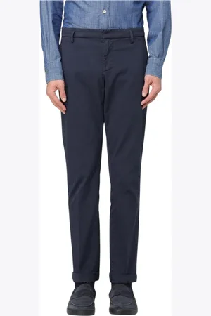 Dondup Homme, Pantalons, Bleu, Taille: W33 Polyvalent Gris Casual Chinos Pantalon