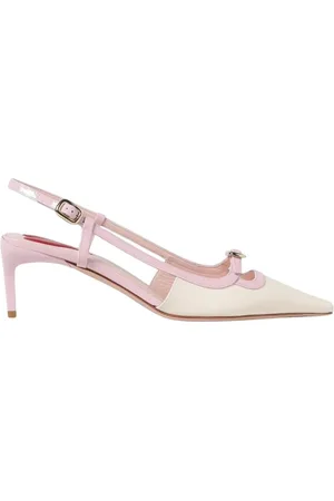 Roger Vivier Femme, Chaussures, , Taille: 38 1/2 EU Escarpins Slingback Jaune Crème