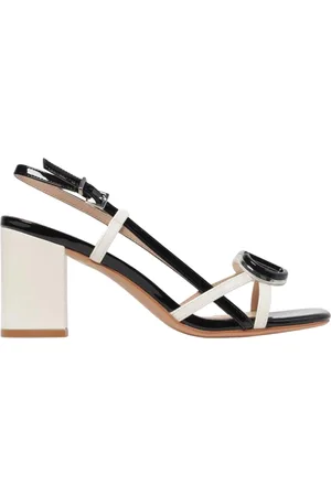 Twin-Set Femme, Chaussures, Bleu, Taille: 41 EU Sandales à Talons en Cuir Verni Glace