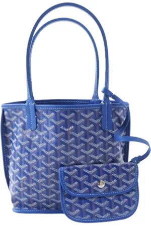 GOYARD Femme, Pre-owned, Bleu, Taille: ONE Size Pre-owned Cuir cabas