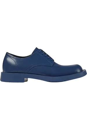 Camper Homme, Chaussures, Bleu, Taille: 36 EU Chaussures Brogue en Cuir Bleu