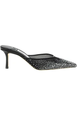 Jimmy Choo Femme, Chaussures, Noir, Taille: 36 1/2 EU Talons ornés de cristaux