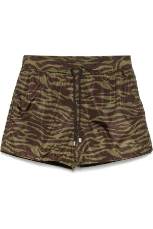 The Attico Femme, Shorts, Multicolore, Taille: 38 FR Shorts Bermuda Vert et Marron