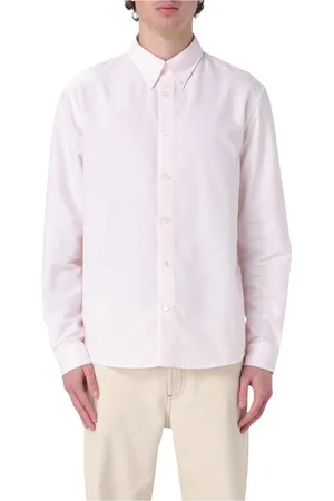 A.P.C. Homme, Chemises, Rose, Taille: L Chemise Ivoire Coupe Décontractée