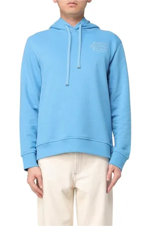 Etro Homme, Sweatshirts et sweats à capuche, Bleu, Taille: M Sweat à Capuche Brodé Bleu